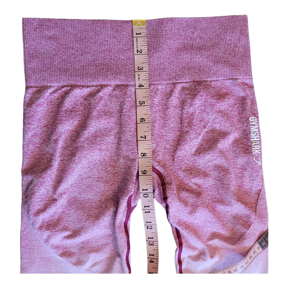Gymshark Ombre Seamless High Rise Leggings Chalk Pink Beet Contour Leggings S